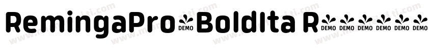RemingaPro-BoldIta R字体转换
